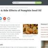 Benefits and Side Effects of Austrian Pumpkin Seed Oil