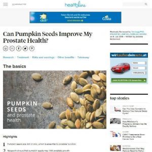 Pumpkins improving Prostate Health