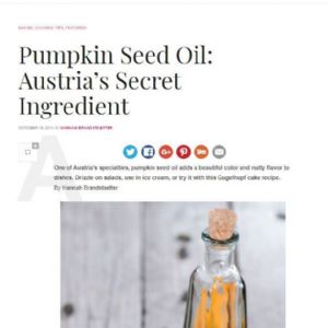 Pumpkin Seed Oil Austria Secret Ingredient