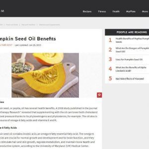 pumpkin seed oil benefits