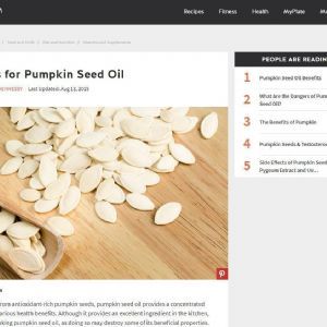 uses for pumpkin seed oil