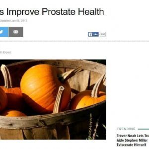 Pumpkin improves potency