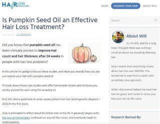hair loss pumpkin seed oil treatment