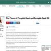 The Power of Pumpkin Seeds and Pumpkin-Seed-Oil