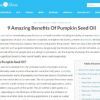 Nine amazing benefits of Pumpkinseeds Oil