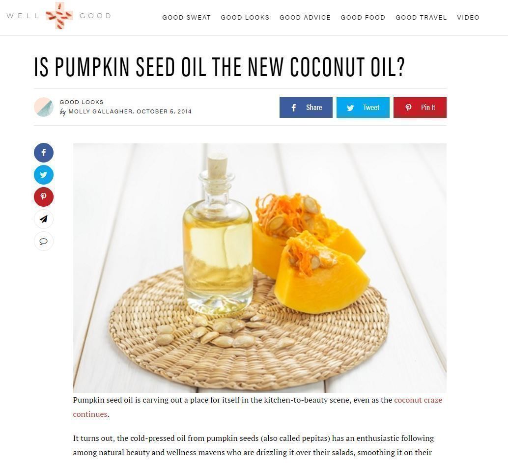 Beauty Benefits: Is Pumpkin Seed Oil the New Coconut Oil?